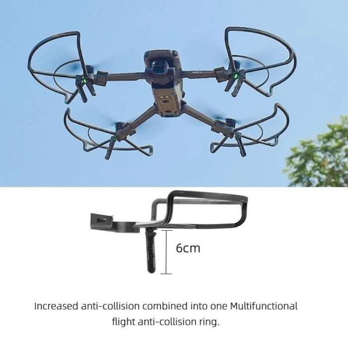 For DJI Mavic 3 / 3 Classic BRDRC Drone Propeller Protective Guard Anti-collision Ring (Grey)