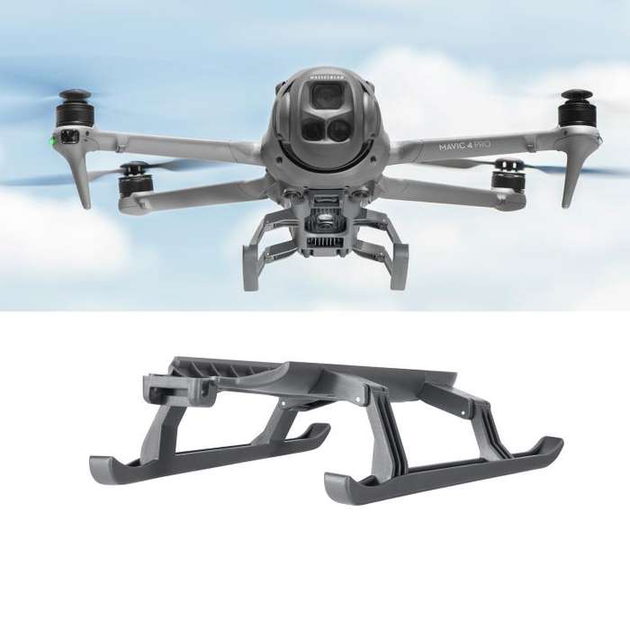 For DJI Mavic 4 Pro STARTRC Sled Anti-fall Anti-dirt Heightened Landing Gear Training Rack (Grey)