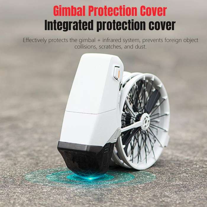 For DJI Flip STARTRC Lens Protective Cover Gimbal Cover (Transparent Black)
