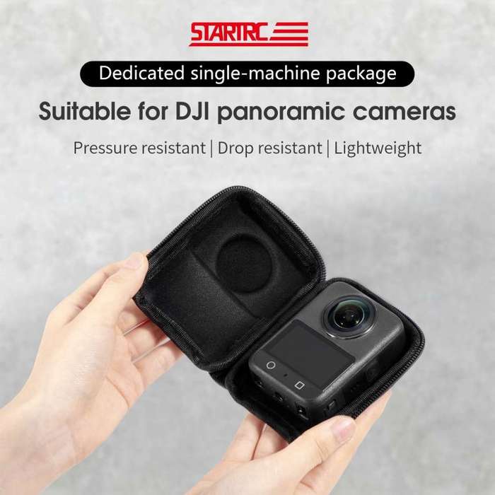 For DJI Osmo 360 STARTRC Mini Portable Lightweight Storage Bag (Black)