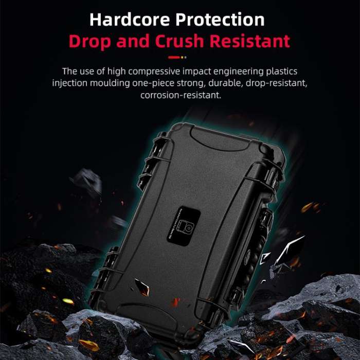 For DJI Osmo 360 STARTRC Waterproof EVA ABS Dual-layer Suitcase Storage Box (Black)