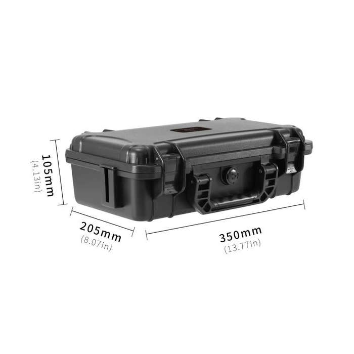 For DJI Osmo 360 STARTRC Waterproof EVA ABS Dual-layer Suitcase Storage Box (Black)