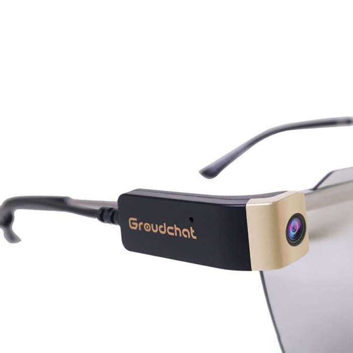 Groudchat JP1DV1 1080P HD Smart Camera Mobile Phone USB Live Camera for Glasses Legs, Built-in So...