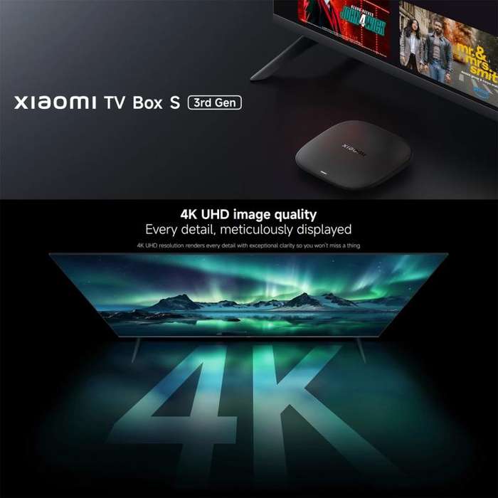 [HK Warehouse] Xiaomi TV Box S 3rd Gen 4K Ultra HD Google TV Smart TV Box Media Player, Quad-Core...