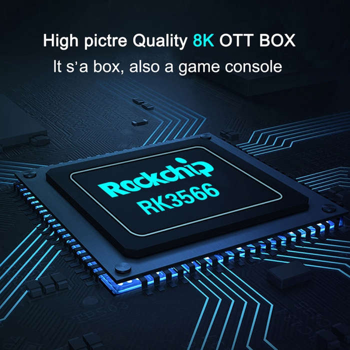 X88 Pro 20 4K Smart TV BOX Android 11.0 Media Player with Voice Remote Control, RK3566 Quad Core ...