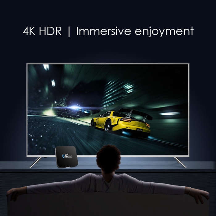 H50 Mini 4K Smart Network TV Box, Android 10.0, RK3318 Quad Core, 2GB+16GB, US Plug