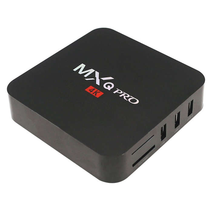 MXQ PROi 1080P 4K HD Smart TV BOX with Remote Controller, Android 7.1 S905W Quad Core Cortex-A53 ...