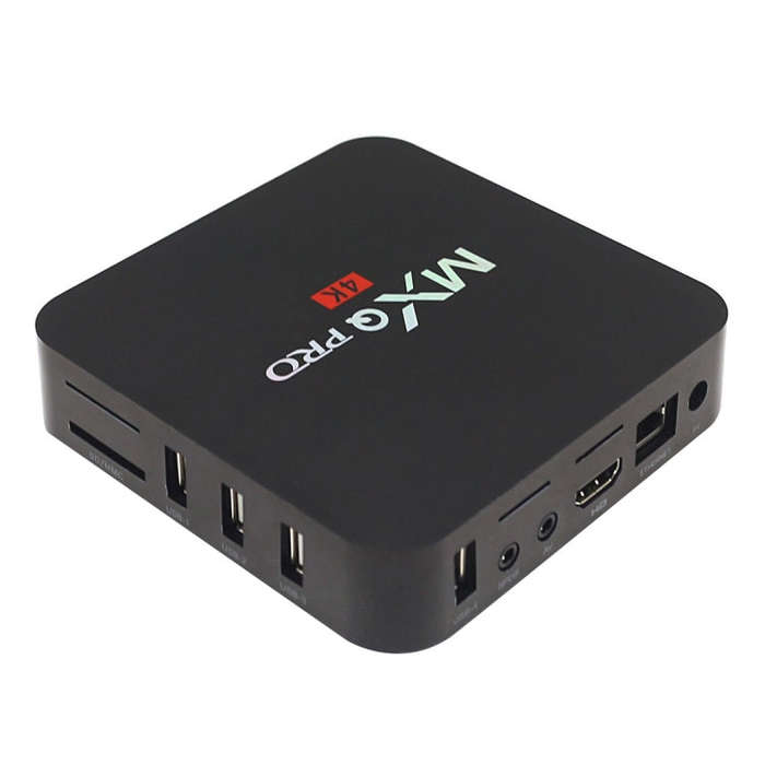 MXQ PROi 1080P 4K HD Smart TV BOX with Remote Controller, Android 7.1 S905W Quad Core Cortex-A53 ...