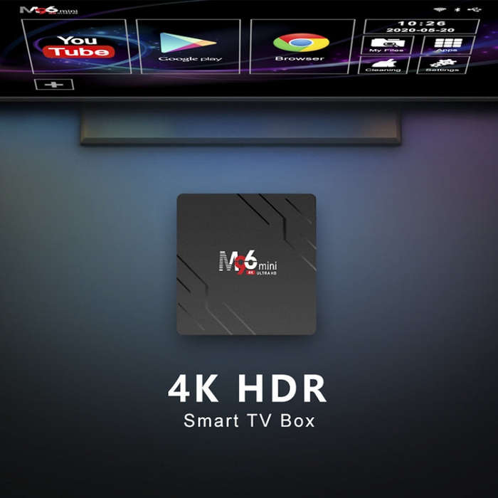 M96mini 4K Smart TV BOX Android 9.0 Media Player with Remote Control, Quad-core RK3228A, RAM: 2GB...