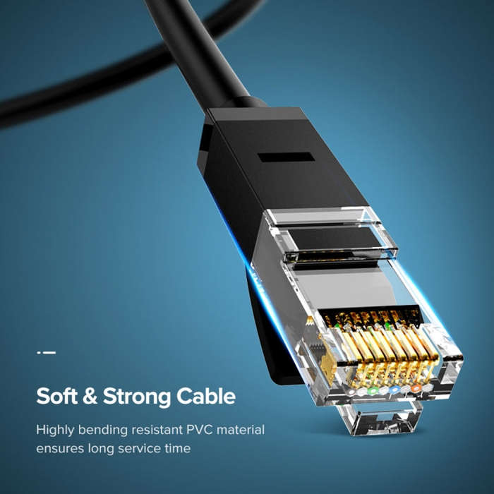 UGREEN NW102 Cat6 RJ45 Household Gigabit Twisted Pair Round Ethernet Cable, Length:3m