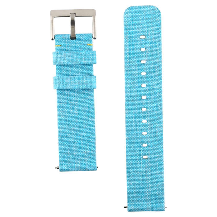 Simple Fashion Canvas Watch Band for Fitbit Versa / Versa 2(Sky Blue)