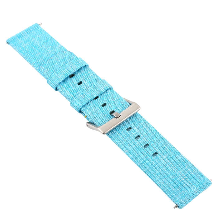 Simple Fashion Canvas Watch Band for Fitbit Versa / Versa 2(Sky Blue)