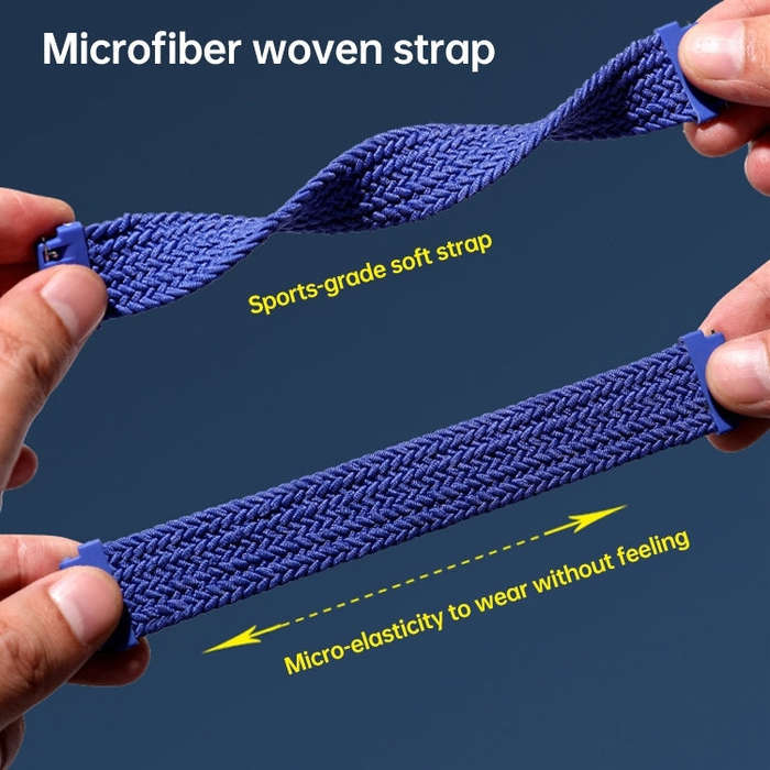 22mm Universal Nylon Weave Watch Band(Red)