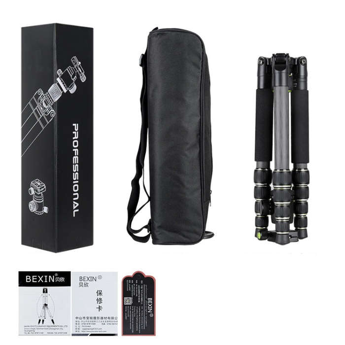 BEXIN BX285C K36 Portable Carbon Fiber Tripod for Dslr Digital DV Camcorder