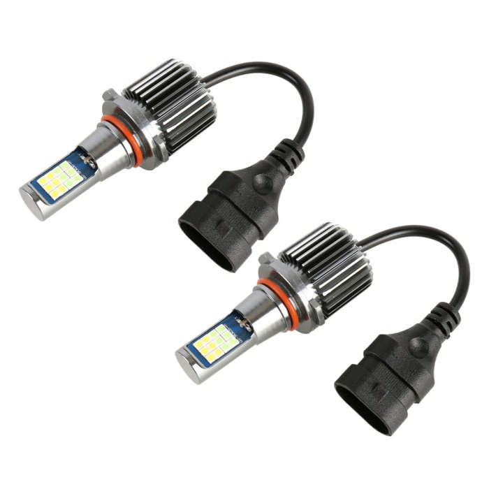 9006 2 PCS DC12-24V / 10.5W Car Double Colors Fog Lights with 24LEDs SMD-3030 & Constant Current,...