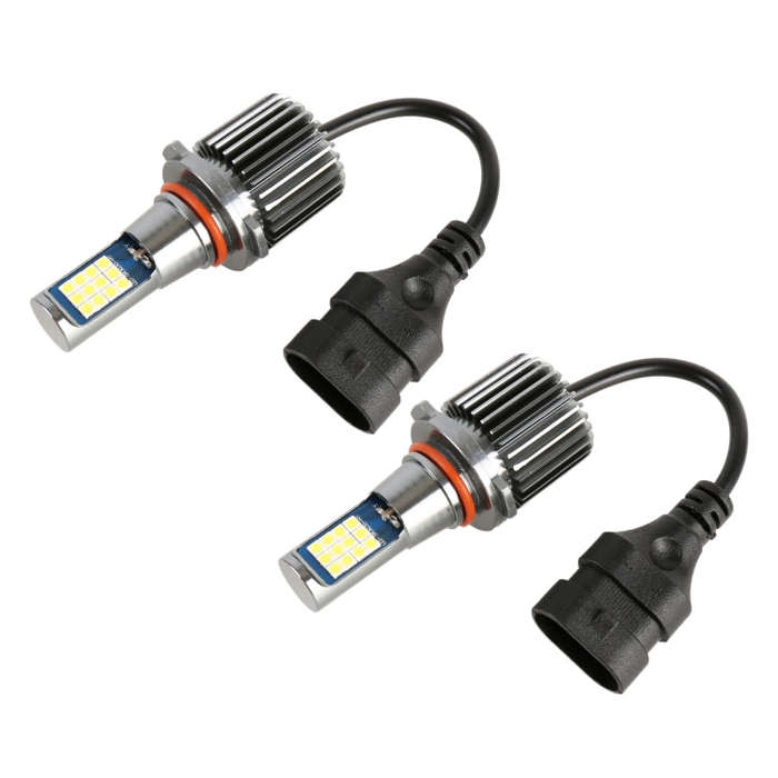 9005 2 PCS DC12-24V / 10.5W Car Fog Lights with 24LEDs SMD-3030 & Constant Current, Box Packaging...