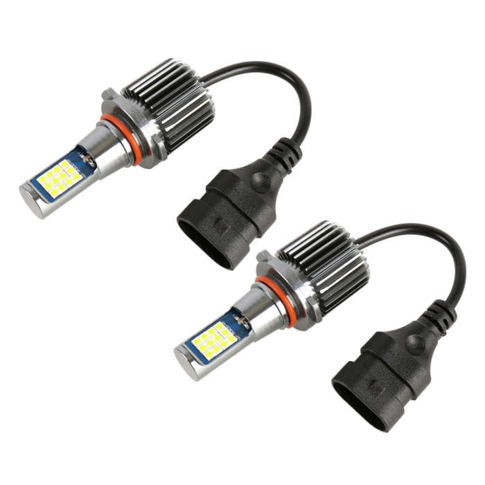 9006 2 PCS DC12-24V / 10.5W Car Fog Lights with 24LEDs SMD-3030 & Constant Current, Box Packaging...