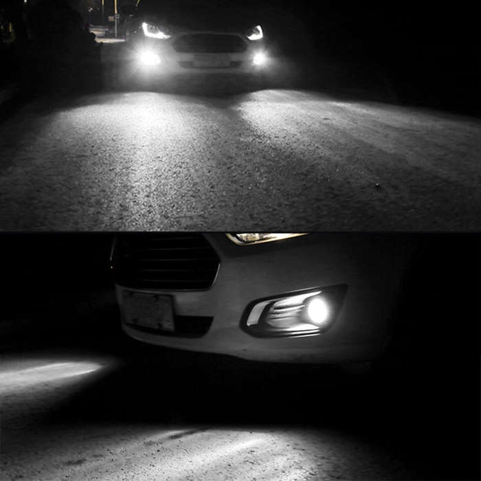 H11 / H8 2 PCS DC12-24V / 8.6W Car Double Colors Fog Lights with 24LEDs SMD-3030 & Constant Curre...