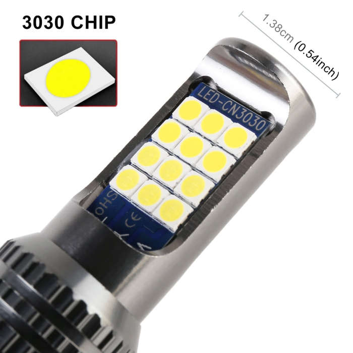 9005 2 PCS DC12-24V / 8.6W Car Fog Lights with 24LEDs SMD-3030 & Constant Current, Bag Packagin(W...