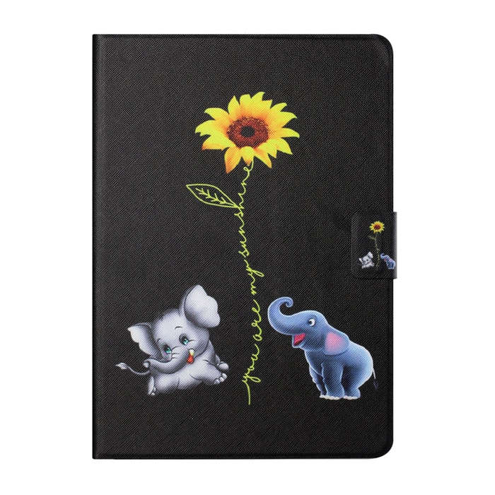 For Huawei Honor Pad 6 / X6 & Enjoy 2 & MatePad T10 / T10S Colored Drawing Horizontal Flip Leathe...