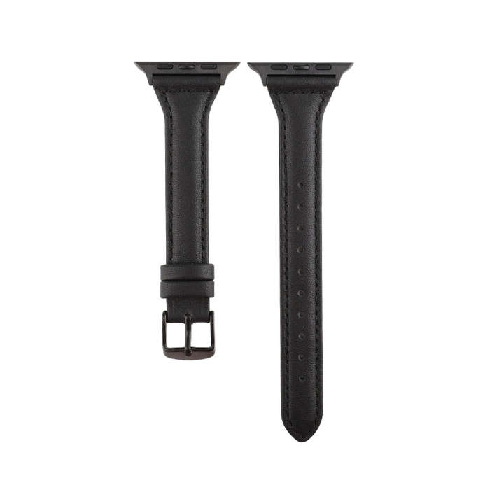 For Apple Watch Series 7 41mm / 6 & SE & 5 & 4 40mm / 3 & 2 & 1 38mm Crazy Horse Texture Genuine ...