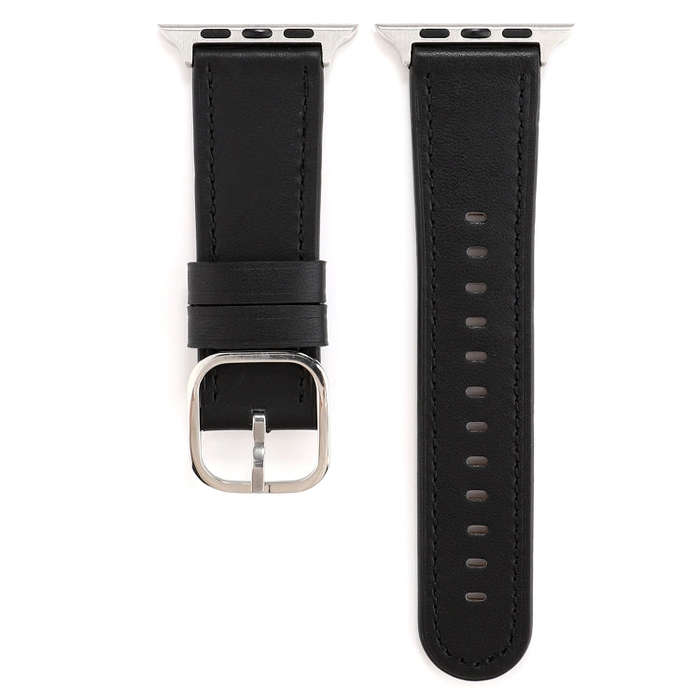 For Apple Watch Series 7 41mm / 6 & SE & 5 & 4 40mm / 3 & 2 & 1 38mm Modern Style Buckle Genuine ...