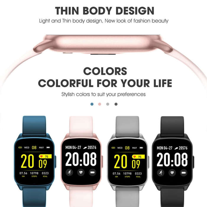 Lokmat KW17 1.3 inch TFT Screen IP68 Waterproof Smart Watch, Support Sleep Monitor / Heart Rate M...