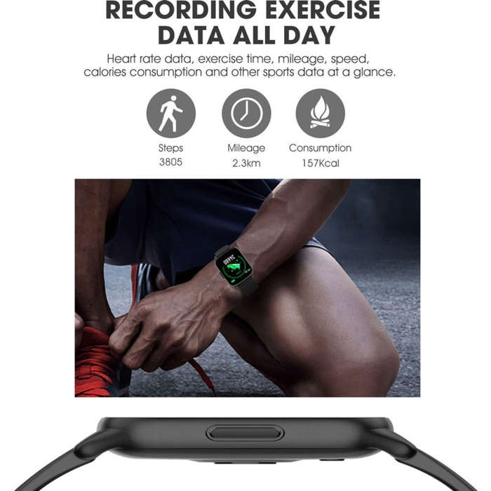 Lokmat KW17 1.3 inch TFT Screen IP68 Waterproof Smart Watch, Support Sleep Monitor / Heart Rate M...