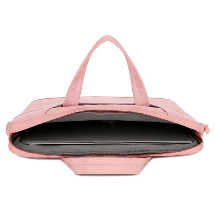 For 13.3-14 inch Laptop Multi-function Laptop Single Shoulder Bag Handbag(Grey)