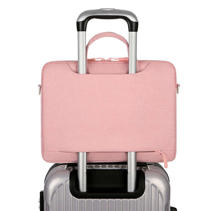 For 13.3-14 inch Laptop Multi-function Laptop Single Shoulder Bag Handbag(Grey)