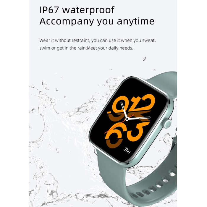 Z15 1.69 inch Touch Screen IP67 Waterproof Smart Watch, Support Blood Pressure Monitoring / Sleep...