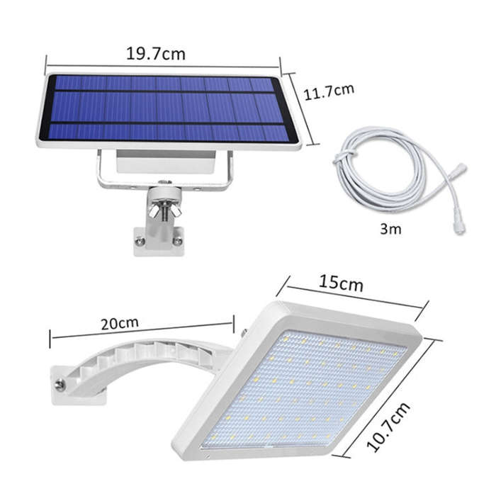 48 LED Detachable Solar Light IP65 Waterproof Outdoor Courtyard LED Street Lamp, Light Color:Warm...
