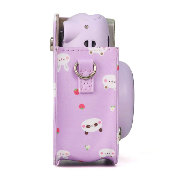 Painted Series Camera Bag with Shoulder Strap for Fujifilm Instax mini 11(Fruit Animal)