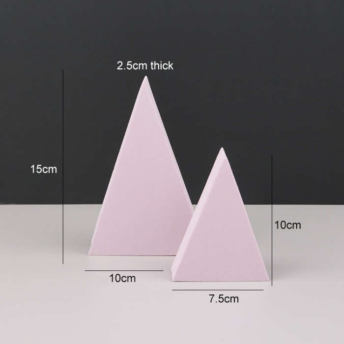 2 x Triangles Combo Kits Geometric Cube Solid Color Photography Photo Background Table Shooting F...