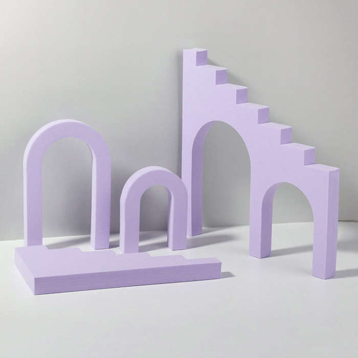 Ladder Combo Kits Geometric Cube Solid Color Photography Photo Background Table Shooting Foam Pro...