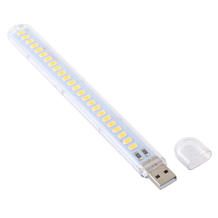 3W 24LEDs 5V 200LM USB LED Book Light Portable Night Light Warm Light