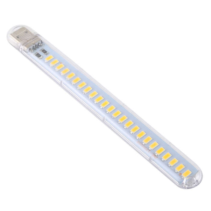 3W 24LEDs 5V 200LM USB LED Book Light Portable Night Light Warm Light