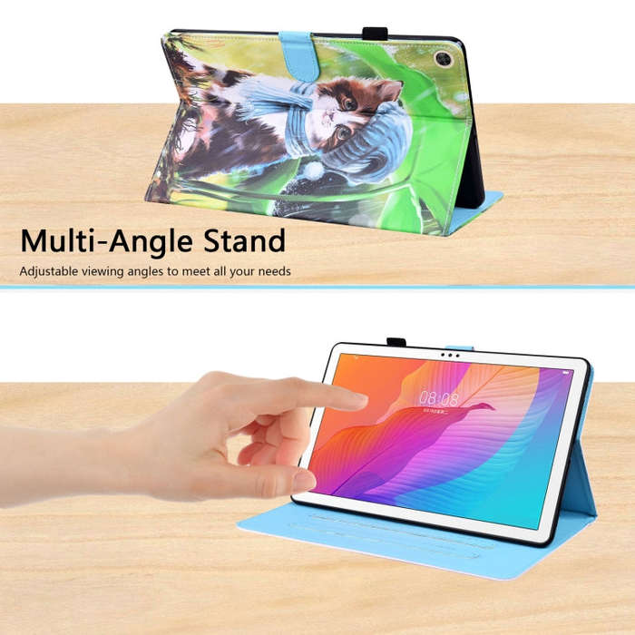 For Huawei MatePad T 10 / T 10s / Honor Enjoy 2 10.1 Animal Pattern Horizontal Flip Leather Case ...