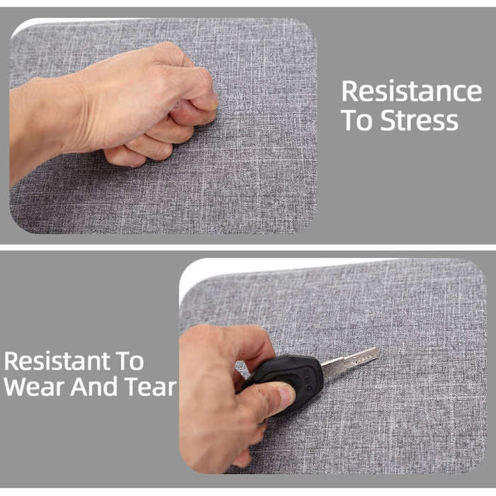 Grey Canvas Single Shoulder Storage Bag Shockproof Waterproof Travel Carrying Cover Hard Case for...