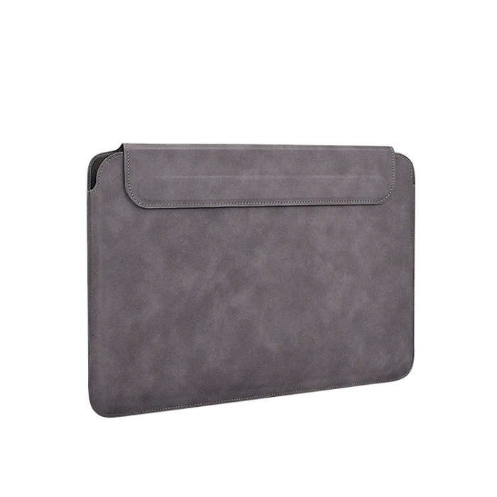 PU03 Lightweight Sheepskin Notebook Liner Bag, Size:14.1-15.4 inch(Deep Space Gray)