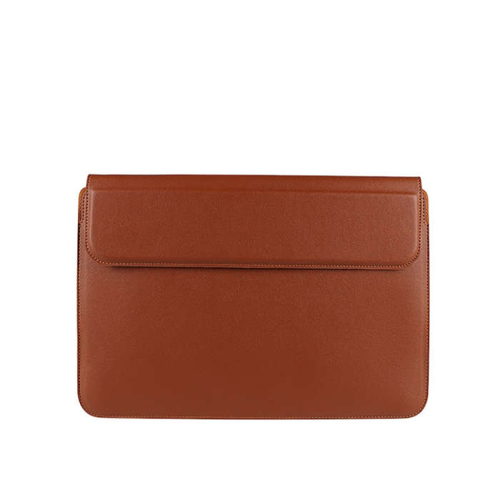 PU08 Multifunctional Notebook PU Liner Bag, Size:14.1-15.4 inch(Cowhide Yellow)