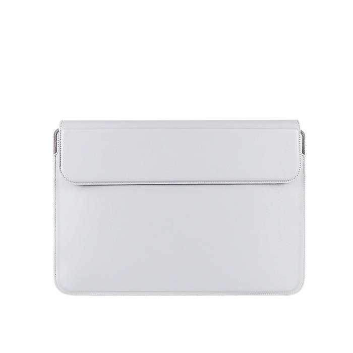 PU08 Multifunctional Notebook PU Liner Bag, Size:14.1-15.4 inch(Silver Gray)