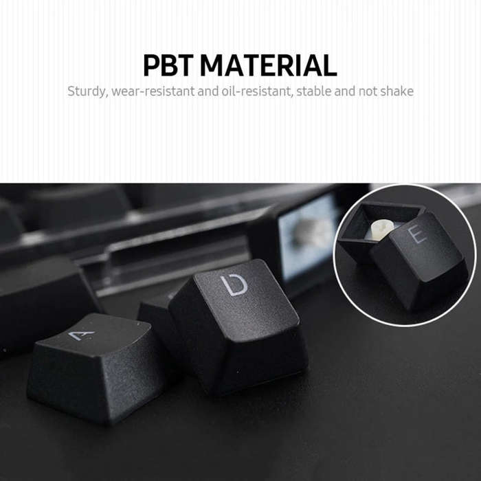 HXSJ P9 104 Keys PBT Color Mechanical Keyboard Keycaps(Mint Green)