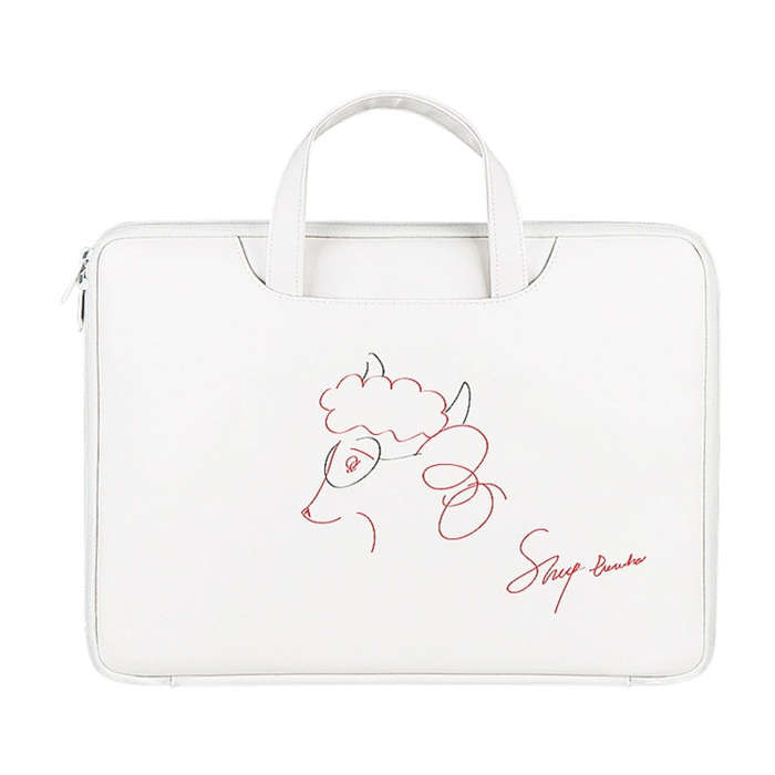 ST01KT Lightweight PU Printed Laptop Bag, Size:13.3 inch(Sheep Head)