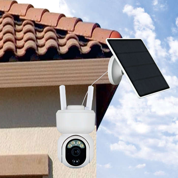 T24 1080P IP65 Waterproof Solar Smart PTZ Camera, Support Full-color Night Vision & Two-way Voice...
