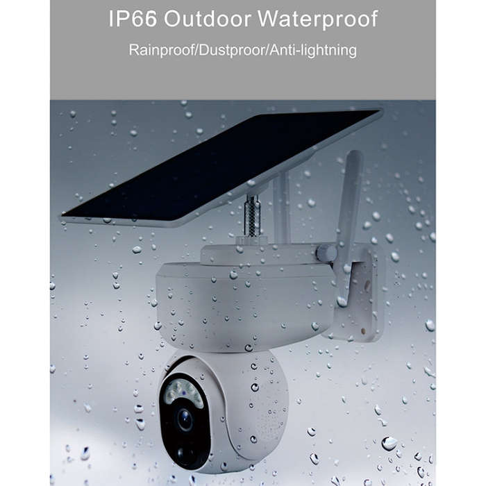 T24 1080P IP65 Waterproof Solar Smart PTZ Camera, Support Full-color Night Vision & Two-way Voice...