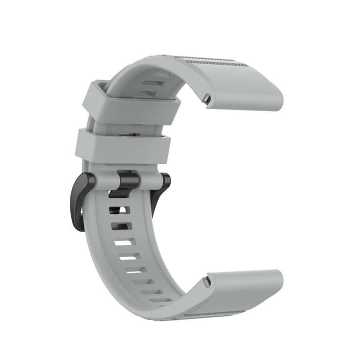 For Garmin Fenix 6 22mm Smart Watch Quick Release Silicon Watch Band(Grey)