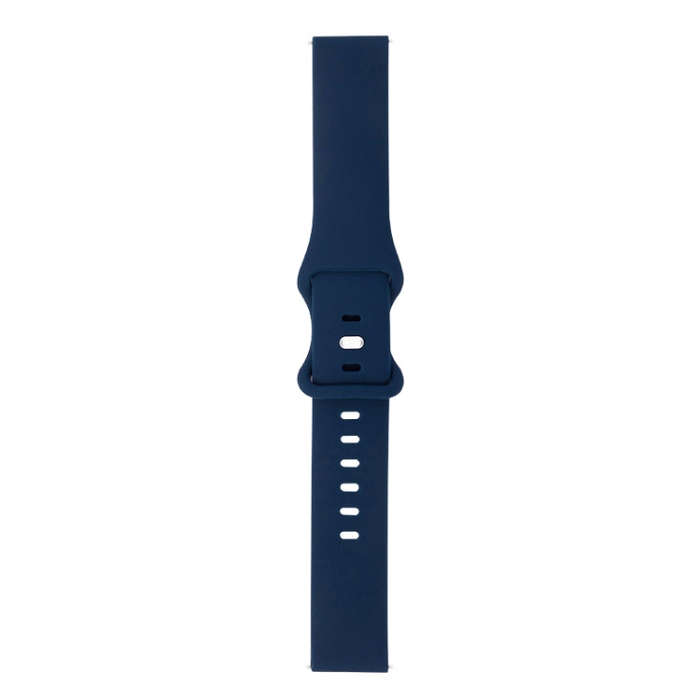 For Amazfit Pop 8-buckle Silicone Watch Band(Midnight Blue)