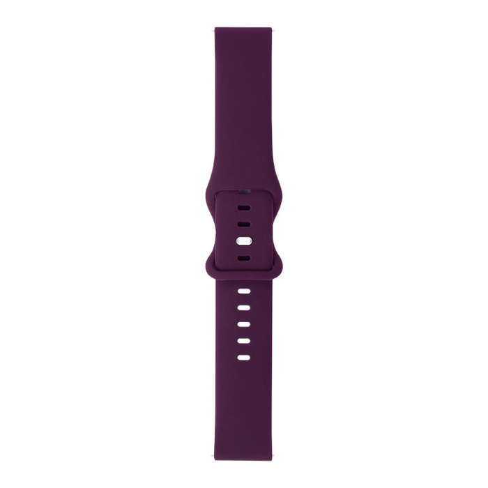 For Amazfit GTR 2 8-buckle Silicone Watch Band(Dark Purple)