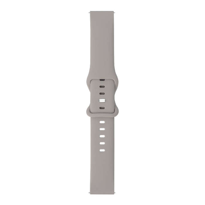 For Amazfit GTR 42mm 8-buckle Silicone Watch Band(Grey)